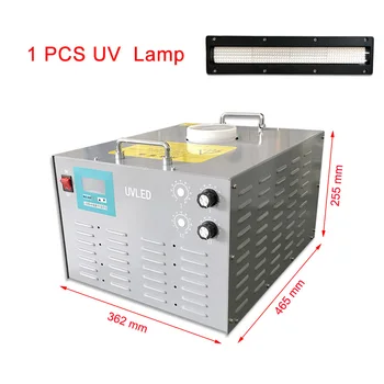 1 komplekt UV LED siiditrükk Kuivatamise vesijahutusega Kuivatamise Lambid Wanlida Ricoh G4/G5/G6 trükipea UV LED Printer Tindi Kuivamise