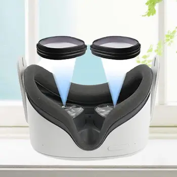 1 Paar Kasulikku Ultra-õhuke Anti-scratch Magnet Vaik VR Peakomplekt Prillid VR Peakomplekt Läätsed VR Peakomplekt Lühinägevus Objektiivid