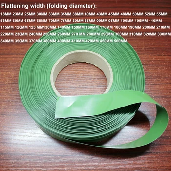 1kg PVC shrink sleeve 18650 liitiumioon aku plastikust naha põlemist heat shrinkable toru armee roheline kokkutõmbumisvastane film