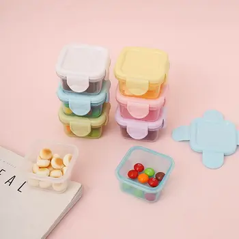1TK Mini Ladustamise Kasti Lunch Box Värske Kasti Kaasaskantav Toiduainete Pakendid Anti-lõhn Võib Kasti Jahutus Küte Pitseeritud Kasti