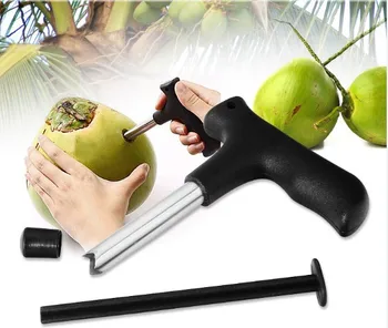 1TK Puuri Kookospähkli Avaja Coco Vee Punch Tap Drill Õled Avatud Auk Lõikur DIY Kookospähkli Avaja Vahendid KX 235