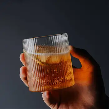 310ML Viski Klaasi Jaapani Käsitöö Triibuline Veini Klaas Loominguline Klaas Kristall Retro Klaas Õlut Ice Coffee Cup Majapidamises