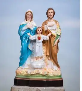40cm Jeesus Maarja saint Luteri on kuju neitsi süütuse kuvab krutsifiks teenetemärgi loov skulptuur liikumine