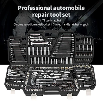 46/53PCS Professionaalne Auto Repair Tool Määrata Multifunktsionaalne Käsi-Tööriistad Chromes Vanaadium Terasest Remont Vahend Auto LI