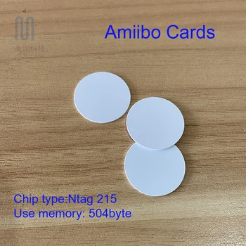 50Pieces Tühi NFC-Silte NTAG215 13.56 MHz Ülekirjutatavaid NFC Münte Amiibo Kaardid Nintendo Wii-U 25mm (0.98-Tolline)504 Baiti Mälu