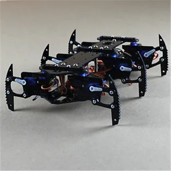Ametlik iSmaring DIY Robot Spider Akrüül Hexapod Robot Mudeli Komplekt RC Mänguasi Õpetamise Mudel DIY Robot Spider Akrüül Hexapod Robot
