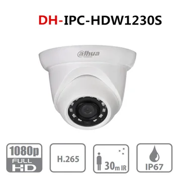 Dahua POE IP-kaamera H. 265 IR Silmamuna Võrgustik, IPC-HDW1230S 2,8 MM IR30M DWDR Mitme võrgu jälgimise CMOS 1080P ONVIF
