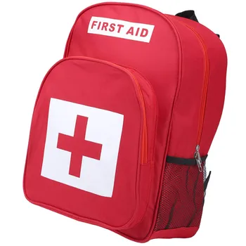 Esmaabi Seljakott Tühi Meditsiini Ladustamise Kott Punane Seljakott First Aid Kit Pak Avarii Matkamine, Backpacking, Kämping Travel Auto