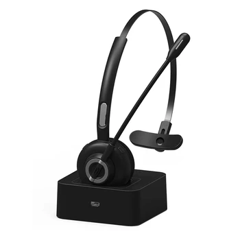 HTHL-Juhtmeta Bluetooth-Peakomplekti Mikrofoni Käed-Vabad Kõne Kõrvaklappide Laadimise Alus Call Center Office Veoauto Juht