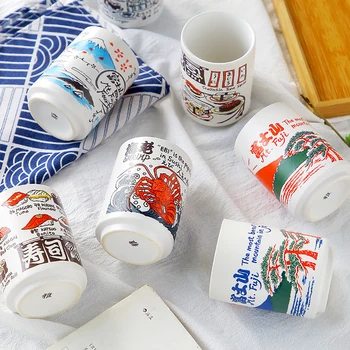Jaapani Mulje, Keraamilised Kruusid 300ml Tee Veini Sushi Huvides Cup Naljakas Pere Restorani Sisekujunduses Reisi Kingitus Sõpradele