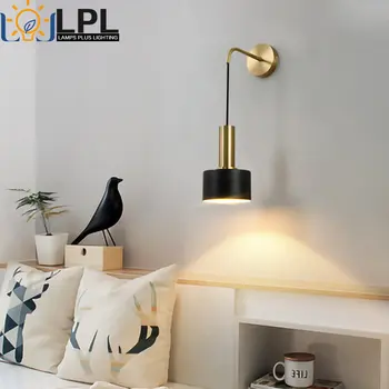 Kaasaegne Seina Lamp E27 LED Sconce Valguse Öö Tuled Kuld Must Sise-Kodu-Köök, Magamistuba, elutuba Kaunistab Teenetemärgi