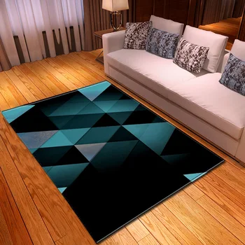 Kaasaegne Stiil Suured Vaip Geomeetrilise Mustriga 3D Vaipa jaoks elutuba, Magamistuba Ala Vaip Non-slip diivanilaud Põranda Matt