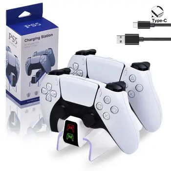 Kiire Akulaadija Sony PS5 Wireless Controller Häll Dokis Jaama jaoks PlayStation5 Juhtnuppu mäng draiverid USB-C Sadam