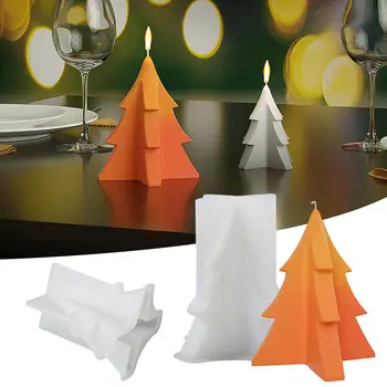 Käsitöö Tabel Teenetemärgi UV-Epoksü DIY Crafts 3D Christmas Tree Xmas Tree Ornament Vaik Hallituse Silikoon Küünal Hallituse