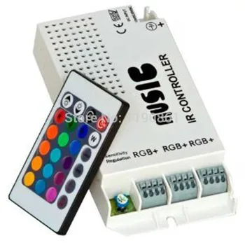 LED-Muusika Heli Kontroller, IR Remote Led Dimmer, RGB RGB LED Ribad 12-24V 24 Võtmed, - Ribad Ja-Moodul 12V 2 Aastat KS Traadita