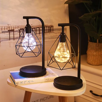 LED Sepistatud Rauast Modelleerimine Lamp Kodu Atmosfääri Kaunistamiseks Tabel Lamp Jõulud Minimalistlik söögilaud Baari Leti Sepistatud Rauast