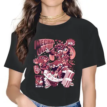 Mechawaii Naiste Särgid Kass Kunsti Retro Ülepaisutatud T-särk Goth Vintage Naiste Top