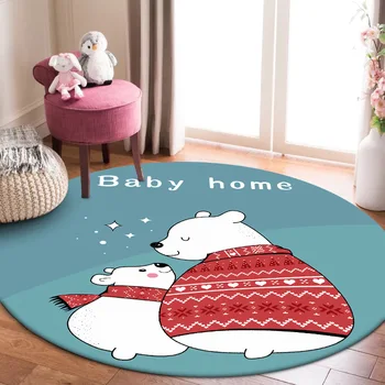 Mood cartoon armas jääkaru ring elutuba, magamistuba rippuvad ostukorvi esimees anti-skid vaip vaiba kohandamine