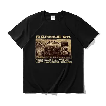Radiohead Tshirt Kevad-Suvine Meeste ja Naiste Hip-Hop Gooti Rock-Punk T-särgid, Lühikesed Varrukad Puhtast Puuvillast Tee Regulaarselt Casual T-Särk