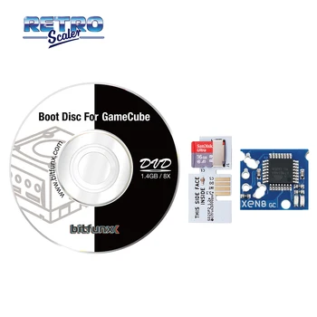SD2SP2 Adapter TF-Kaardi Lugeja Mini TF Kaart(NGC Mänge) + XENO-gc Chip + V0.5 Šveitsi Boot Disc Mini DVD NGC Konsooli