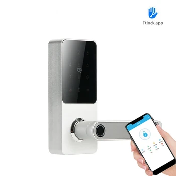 Smart Lock TTLock Bluetooth Sõrmejälje Parool Käepide Võtmeta Sisenemise Bluetooth Lock Tasuta APP kiipkaardi Kodu Asukoht Hotel