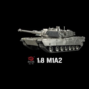 Suur Simulatsioon Full Metal Heng Long 1/8 Skaala Abrams M1A2 U. S. A RTR RC Tank Mudel 3918 TH16994-SMT2