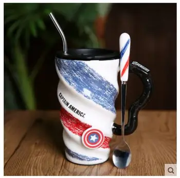 Torm tornaado veekeeris kruus tass superkangelane portselanist kruusid kohvi vee kruus