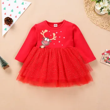 TuTu Kleit Seelik Soild Hirv Tüdrukud Imiku Printsess Christmas Baby Kleit Lapsed Tüdrukud Kleit&Seelik Orgaaniliste 2t