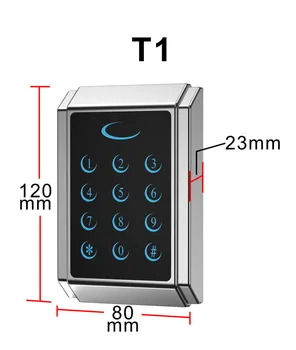 Veekindel 125Khz rfid Roostevabast Terasest Metallist Touch Parool Juurdepääsu Kontrolli Keyfob